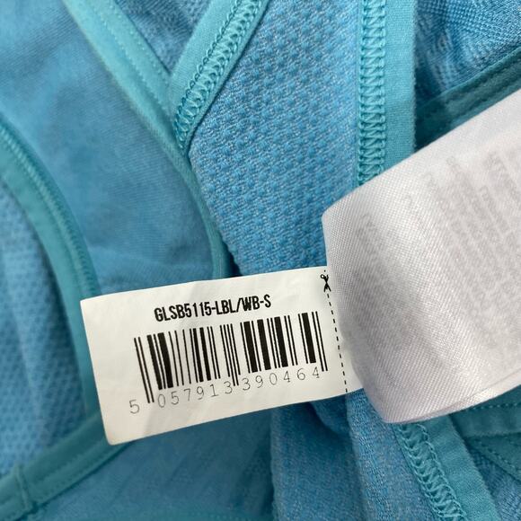 Gymshark Apex Seamless Sports Bra Light Blue Breathable Womens Sz Small Padded - Picture 13 of 14